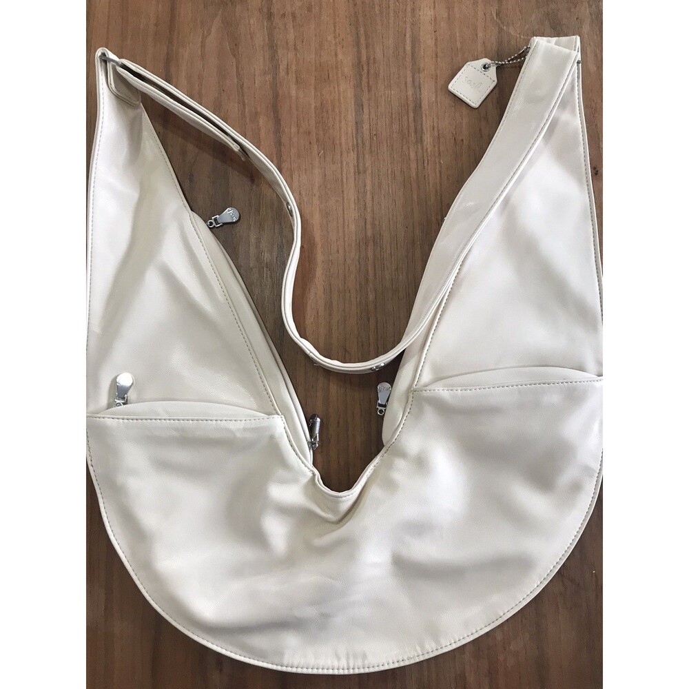 The Sash Vegan Leather Cross Body Bag Off White Signature Travel